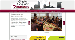 Desktop Screenshot of greaterclevelandvolunteers.org